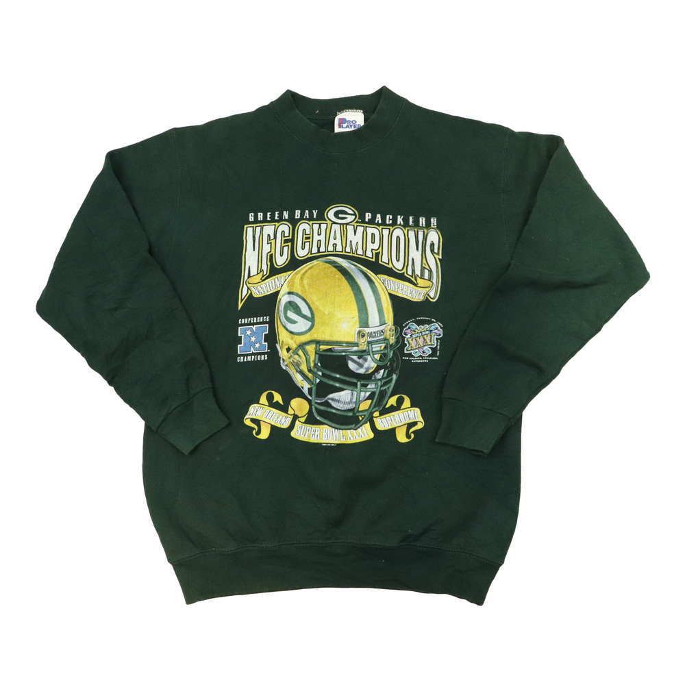 Vintage 1997 Pro Player NFL Packers Green Crewneck Size 18/20